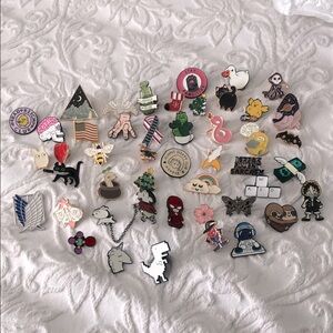 Colorful Enamel Pin Lot — Assorted Cute & Quirky Designs